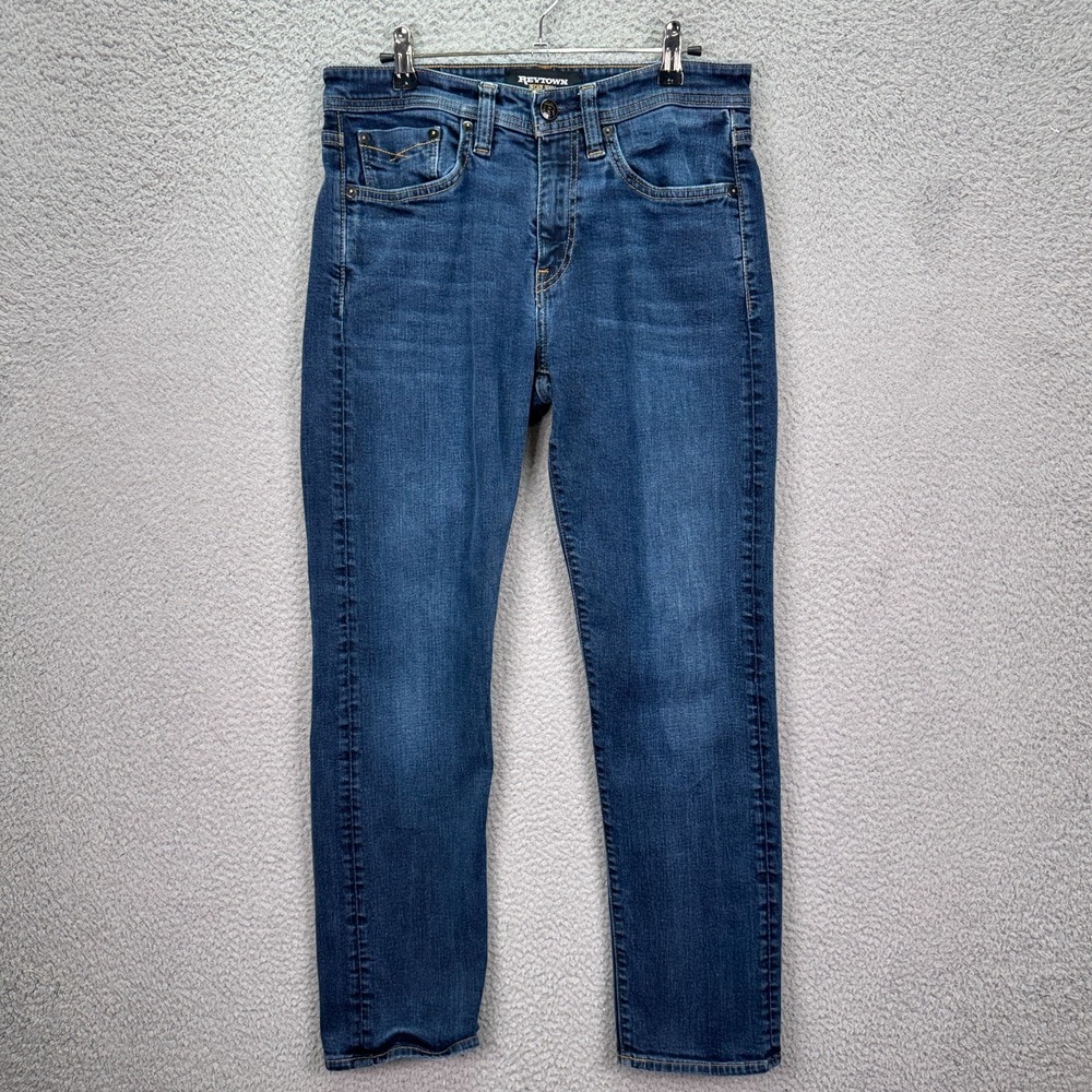 Revtown Jeans Mens 30x30 Blue Automatic Stretch Comfort Decade Denim Preppy